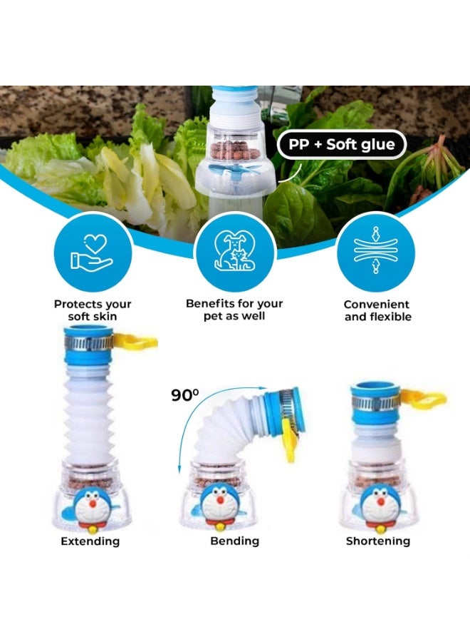 3 Pcs Faucet Filter Set - Water Faucet Extenders 360 Rotating, Adjustable Water Purifier for Sink , Easy to Install and Store, Reduce Water Waste, Good for Kitchen and Bathroom - Image 2